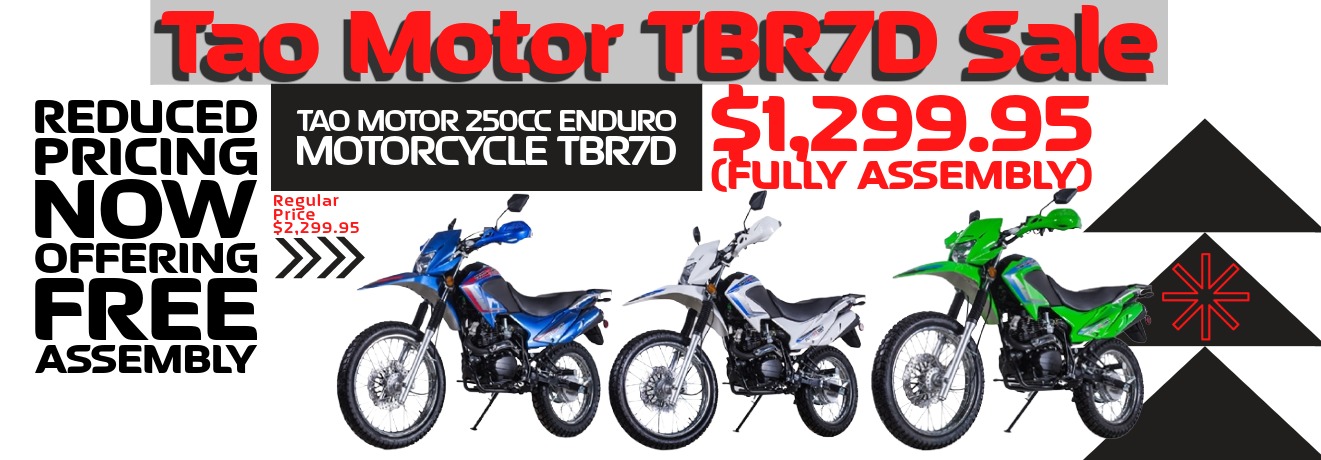 Tao Motor 250cc Enduro Motorcycle TBR7D Sale